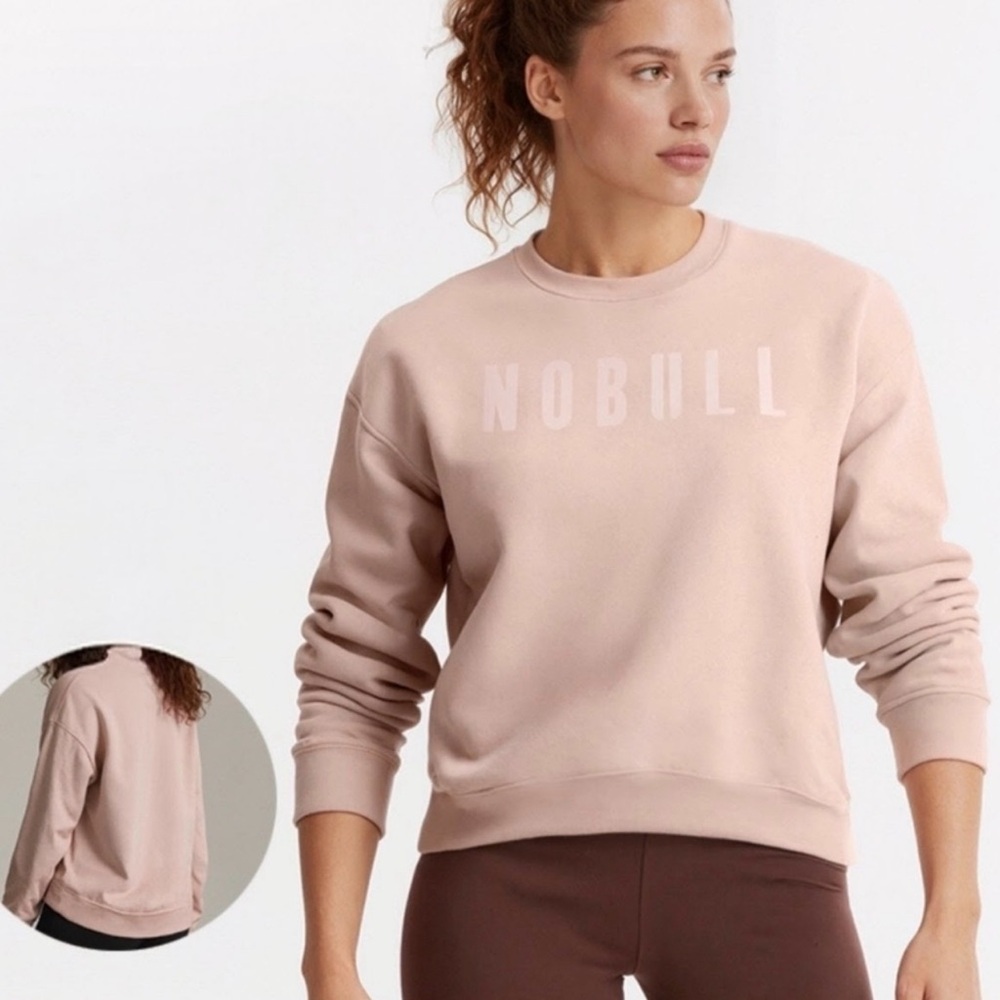 NOBULL Dusty Rose High-Low Crewneck Sweatshirt